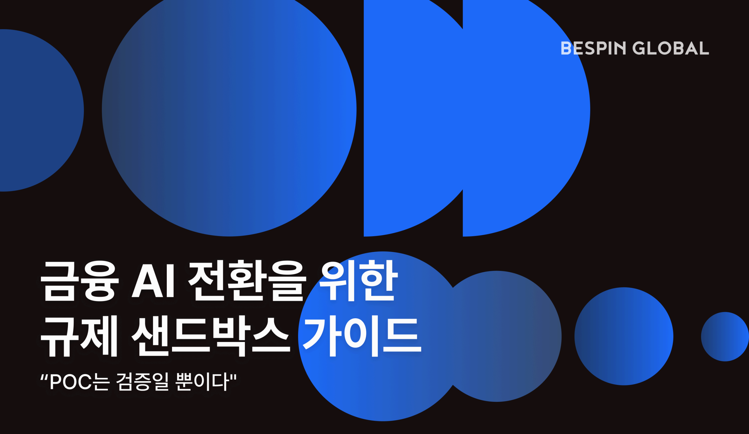 금융 AI 전환을 위한 규제 샌드박스 가이드 “PoC는 검증일 뿐이다”