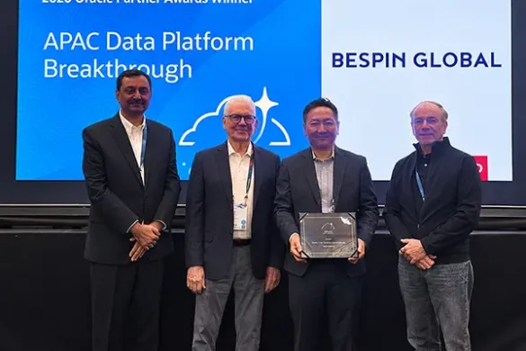 베스핀글로벌, 삼성증권 AI Ready Data Platform으로 오라클 파트너 어워드 수상